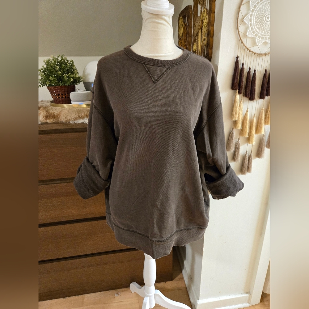 Gap brown crew neck sweatshirt